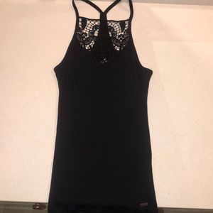 hollister halter tank top black